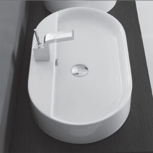 Lavabo d’appoggio monoforo 65 Collezione Arredo Lavabo Kerasan