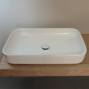 Lavabo d’appoggio monoforo 70×43 cm Collezione ON Kerasan