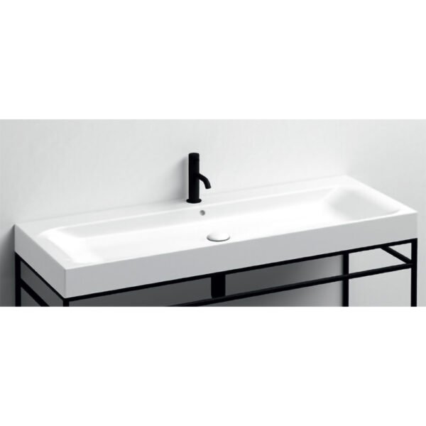 Lavabo da appoggio in ceramica 120x45 cm Collezione Cento Kerasan per arredo bagno – Tuttidea