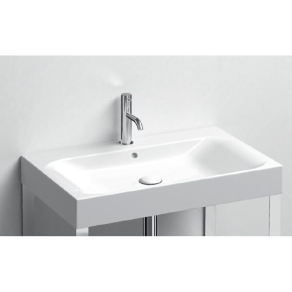 Lavabo da appoggio in ceramica 70x45 cm Collezione Cento Kerasan per arredo bagno – Tuttidea