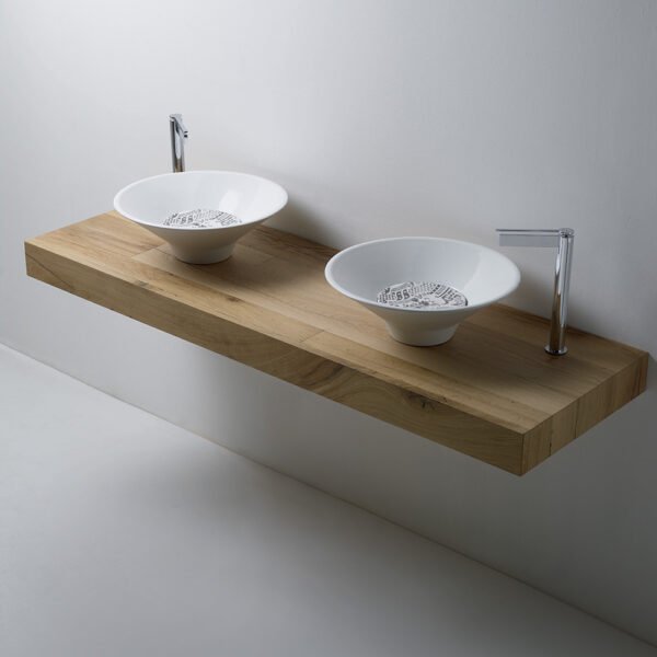 Lavabo da appoggio Cocktail in ceramica Collezione Decò Kerasan, vista alternativa 2 per arredo bagno – Tuttidea