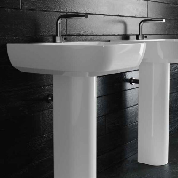 Lavabo su colonna M2 Galassia in ceramica per arredo bagno – Tuttidea