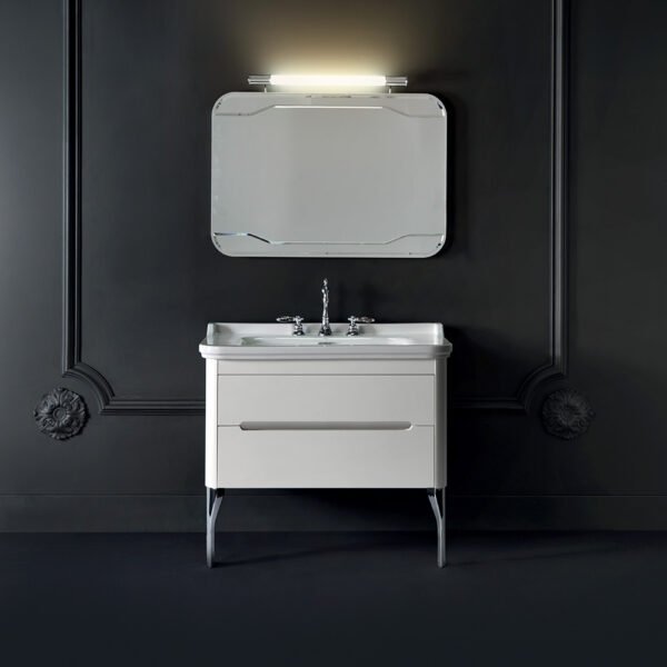 Lavabo con mobile a terra 80 o 100 cm Waldorf Kerasan per arredo bagno – Tuttidea