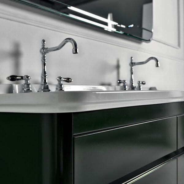 Lavabo con mobile sospeso 150 cm Waldorf Kerasan vista aggiuntiva per arredo bagno – Tuttidea