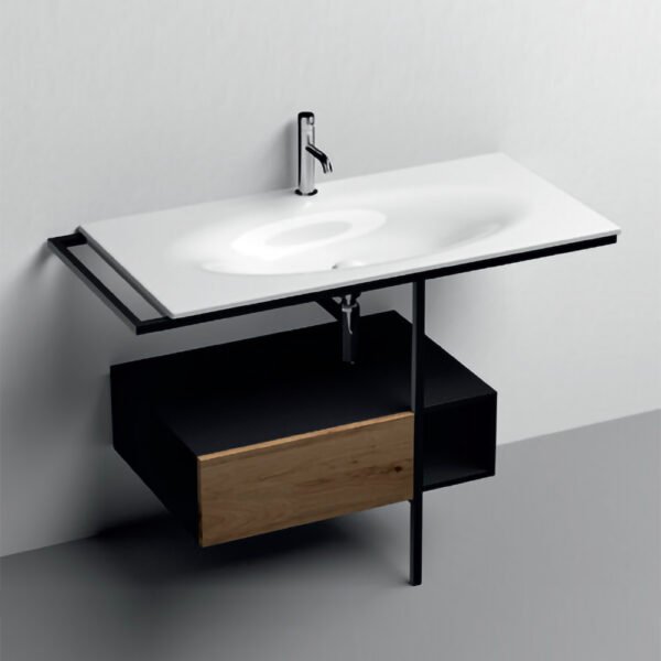 Lavabo con struttura a terra Thelma Shape Kerasan per arredo bagno – Tuttidea