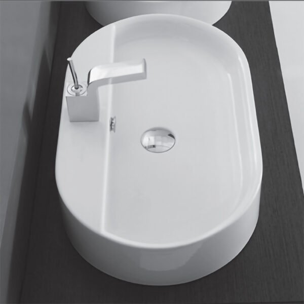 Lavabo da appoggio in ceramica 65x40 cm Lavabi Arredo Kerasan per arredo bagno – Tuttidea