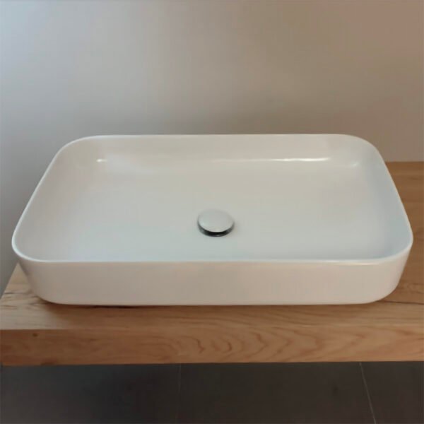 Lavabo da appoggio in ceramica 70x43 cm ON Kerasan per arredo bagno – Tuttidea