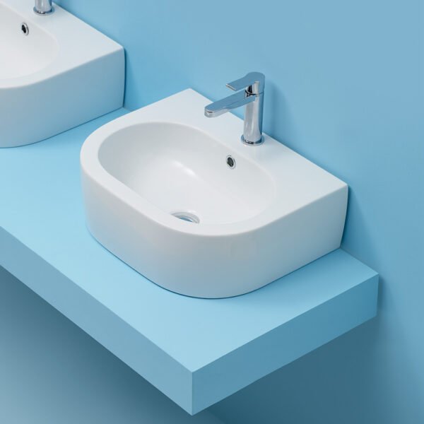 Lavabo da appoggio in ceramica Flo Kerasan per arredo bagno – Tuttidea