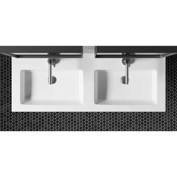 Lavabo doppia vasca Eden Galassia vista alternativa per arredo bagno – Tuttidea