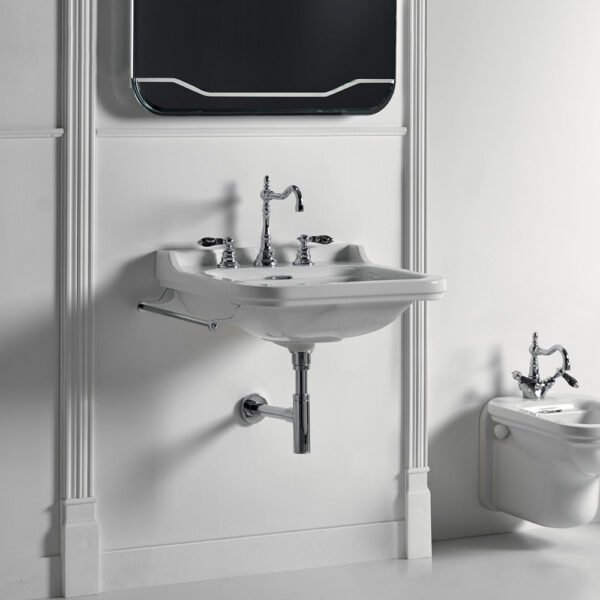 Lavabo in ceramica sospeso bianco Waldorf Kerasan per arredo bagno – Tuttidea