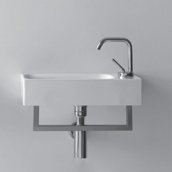 Lavabo sospeso destro in ceramica 45x25 cm Collezione Cento Kerasan per arredo bagno – Tuttidea