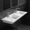 Lavabo sospeso o da incasso Eden Galassia doppia vasca per arredo bagno – Tuttidea