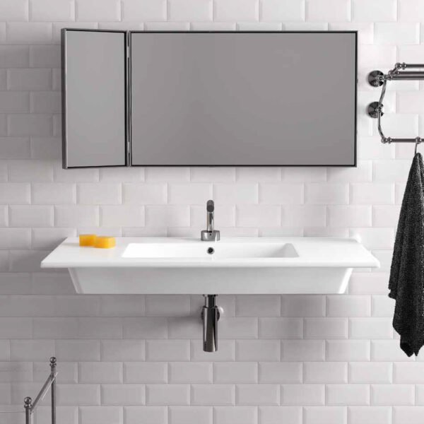 Lavabo sospeso o da incasso Eden Galassia, vista principale per arredo bagno – Tuttidea