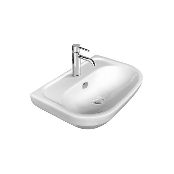 Lavabo sospeso M2 56×40 cm Galassia in ceramica per arredo bagno – Tuttidea