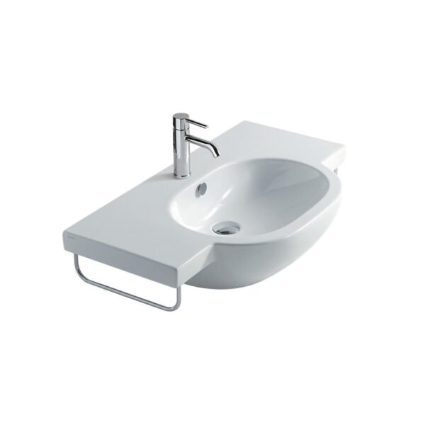 Lavabo sospeso M2 85×48 cm Galassia in ceramica per arredo bagno – Tuttidea