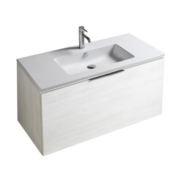 Mobile bagno sospeso Eden con lavabo in ceramica 100×45 cm Galassia per arredo bagno – Tuttidea