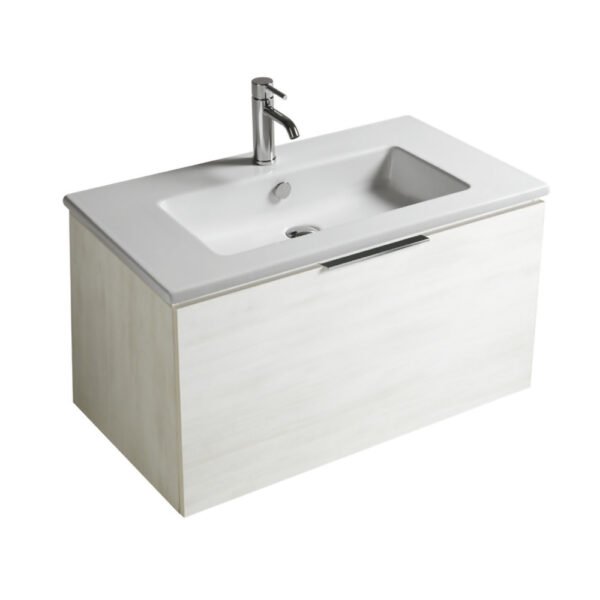 Mobile bagno sospeso Eden con lavabo in ceramica 79×45 cm Galassia per arredo bagno – Tuttidea