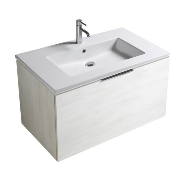 Mobile bagno sospeso Eden con lavabo in ceramica 89×45 cm Galassia per arredo bagno – Tuttidea