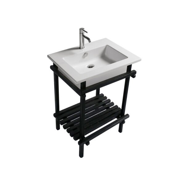 Mobile bagno a terra Eden con struttura e lavabo in ceramica 61×46 cm Galassia per arredo bagno – Tuttidea