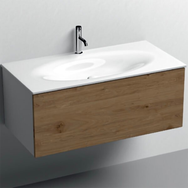 Mobile lavabo sospeso Shape Kerasan per arredo bagno – Tuttidea