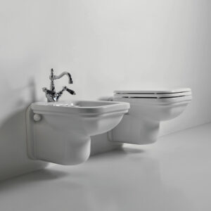 Vaso e bidet sospesi Bianco Serie Waldorf