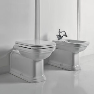 Vaso e bidet Prolungato Bianco Serie Waldorf Kerasan