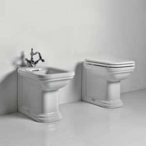 Vaso e bidet terra Bianco Serie Waldorf Kerasan