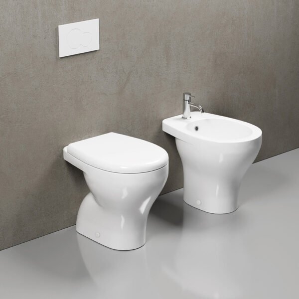 WC e bidet a pavimento Eden Galassia per arredo bagno – Tuttidea
