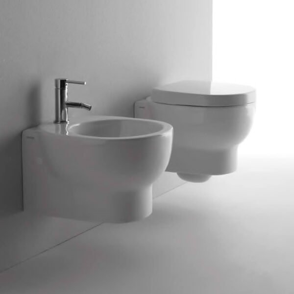 WC e bidet sospesi M2 Galassia in ceramica per arredo bagno – Tuttidea