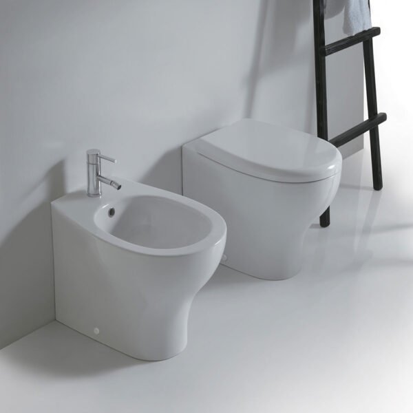 WC e bidet a terra Eden Galassia senza brida per arredo bagno – Tuttidea