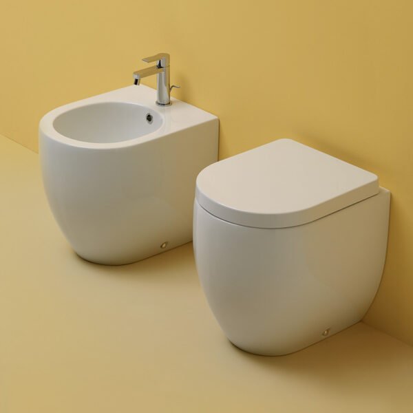 WC e bidet a terra 48 cm Flo Kerasan per arredo bagno – Tuttidea