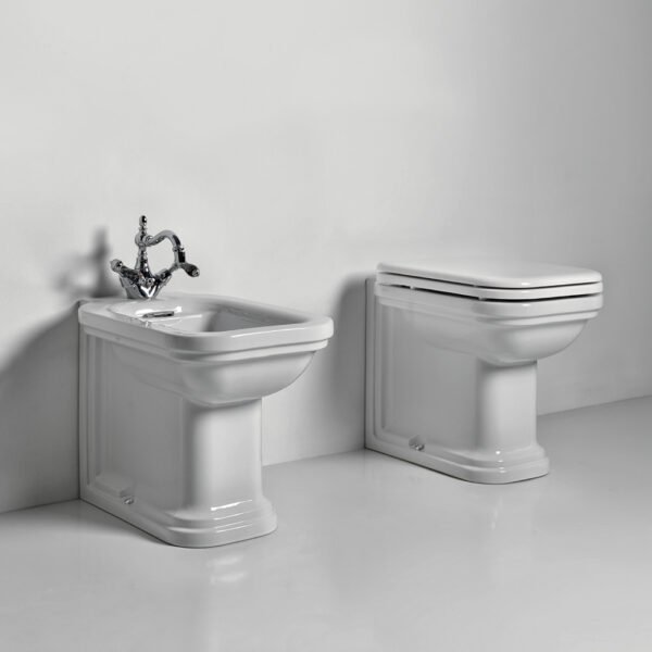 WC e bidet a terra bianchi Waldorf Kerasan per arredo bagno – Tuttidea
