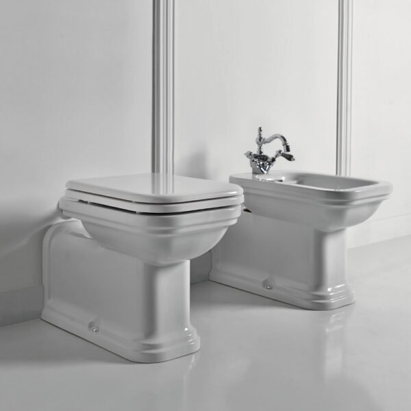WC in ceramica e bidet a terra Waldorf Kerasan per arredo bagno – Tuttidea