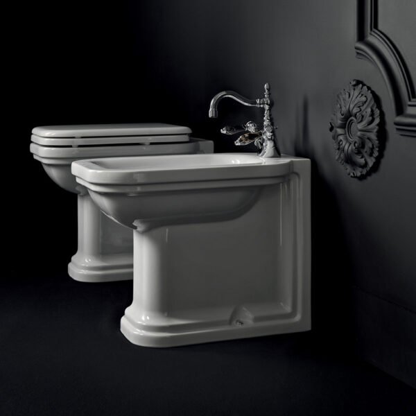 WC e bidet a terra Waldorf Kerasan vista 7 per arredo bagno – Tuttidea