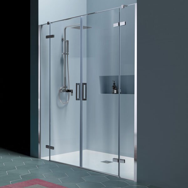 Box doccia nicchia doppia porta battente per arredo bagno, vista principale, 8MILL Infinity Tamanaco – Tuttidea