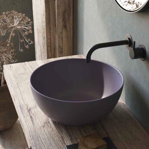 Lavabo Dream 40 cm Galassia appoggio colorato in ceramica per arredo bagno – Tuttidea