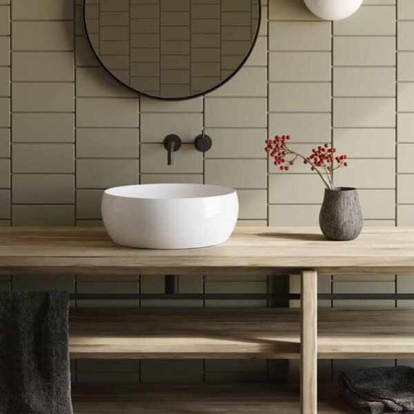 Lavabo Dream 48 cm Galassia da appoggio in ceramica per arredo bagno – Tuttidea