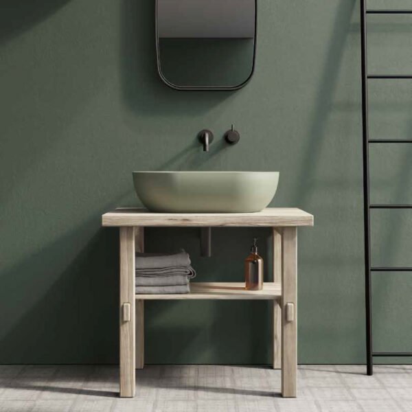 Lavabo Dream 60×38 cm Galassia, vista prodotto in ceramica per arredo bagno – Tuttidea