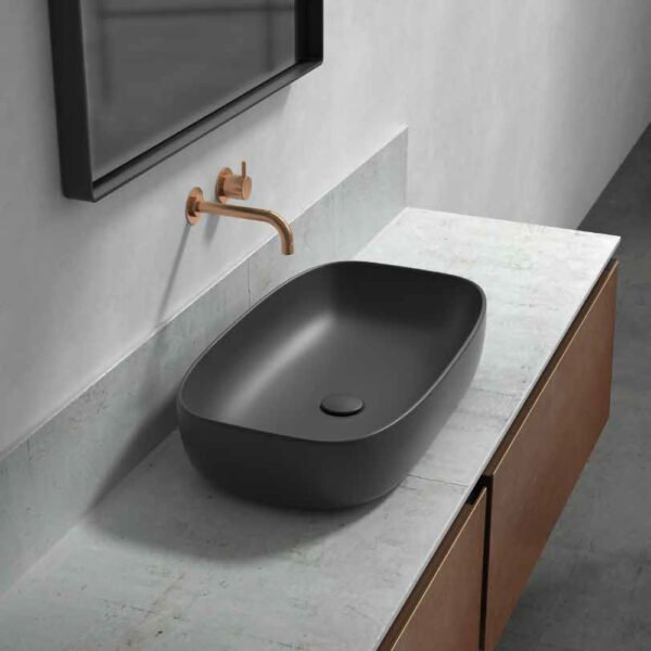 Lavabo Dream 64×38 cm Galassia, vista prodotto in ceramica per arredo bagno – Tuttidea