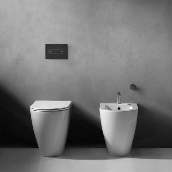 WC e bidet a terra Dream 52 cm Galassia in ceramica per arredo bagno – Tuttidea