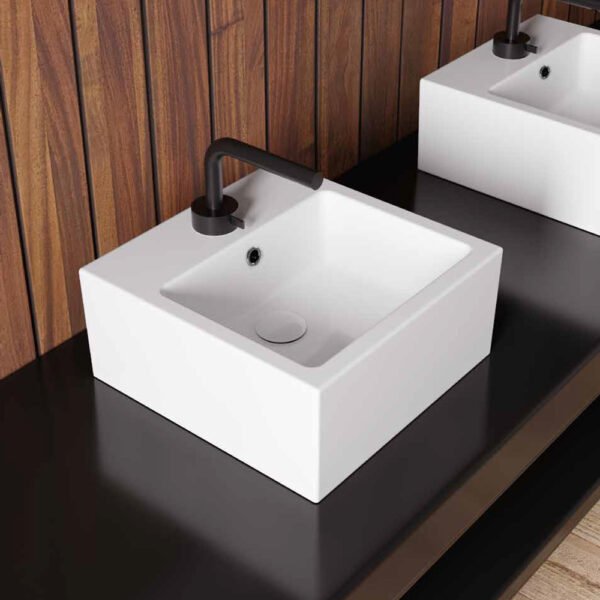 Lavabo da appoggio MEG11 Small Galassia, vista principale per arredo bagno – Tuttidea