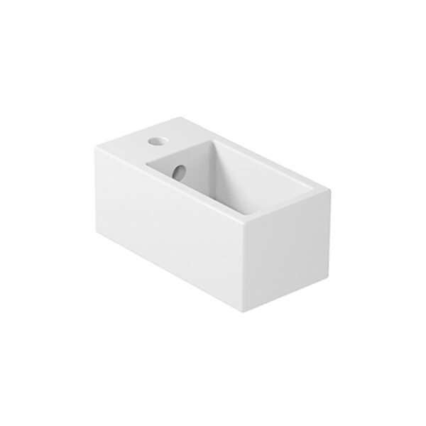 Lavabo da appoggio o sospeso in ceramica 40×20 cm MEG11 Small Galassia per arredo bagno – Tuttidea