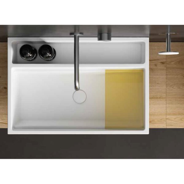 Lavabo sospeso o da appoggio in ceramica Next Galassia 70×48 cm, vista aggiuntiva 1, per arredo bagno – Tuttidea