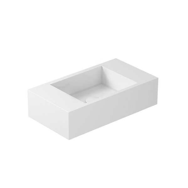 Lavabo sospeso in ceramica 55×30 cm MEG11 Galassia per arredo bagno – Tuttidea