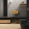 Lavabo sospeso rotondo in ceramica 40 cm Core Galassia seconda vista per arredo bagno – Tuttidea
