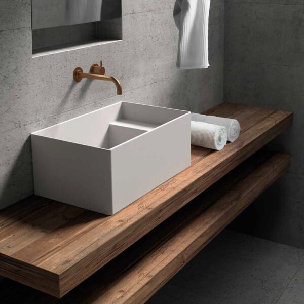Lavabo MEG11PRO Galassia, vista aggiuntiva in ceramica per arredo bagno – Tuttidea