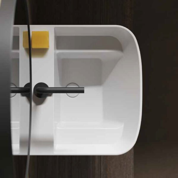 Lavabo MEG11PRO Galassia, vista alternativa in ceramica per arredo bagno – Tuttidea