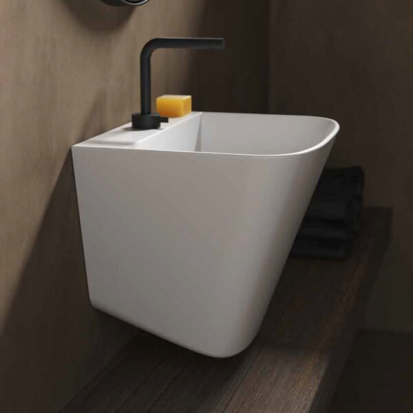 Lavatoio sospeso MEG11PRO Galassia, vista principale in ceramica per arredo bagno e arredo lavanderia – Tuttidea