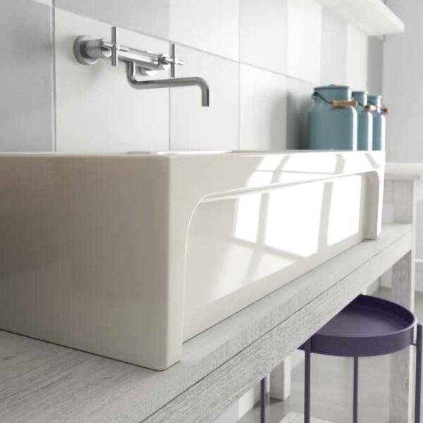 Lavello cucina doppia vasca in ceramica della collezione Farmer Sinks Frame doppia vasca Galassia per arredo cucina, vista aggiuntiva 1 – Tuttidea