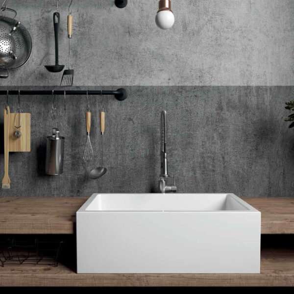 Lavello da cucina in ceramica Farmer Sinks Frame Galassia, vista alternativa, per arredo cucina – Tuttidea